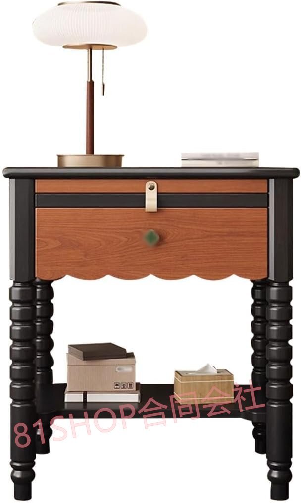 「81SHOP」エンドテーブル 玄関レトロな寝室のベッドサイドテーブル、 リビングルームの実用的なサイドテーブル、 バルコニー用のカジュア拍卖