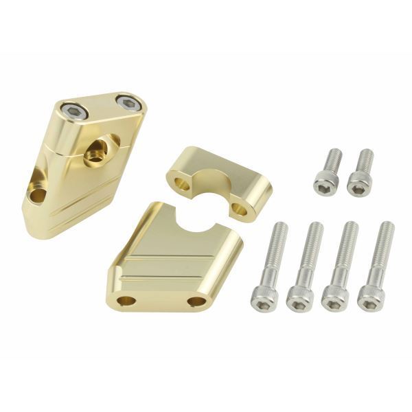 ゼファー400/ZEPHYR400(1989-1995) 用 スーパーバイクポジションブラケット シャンパンゴールド|ポッシュフェイス/POSH拍卖