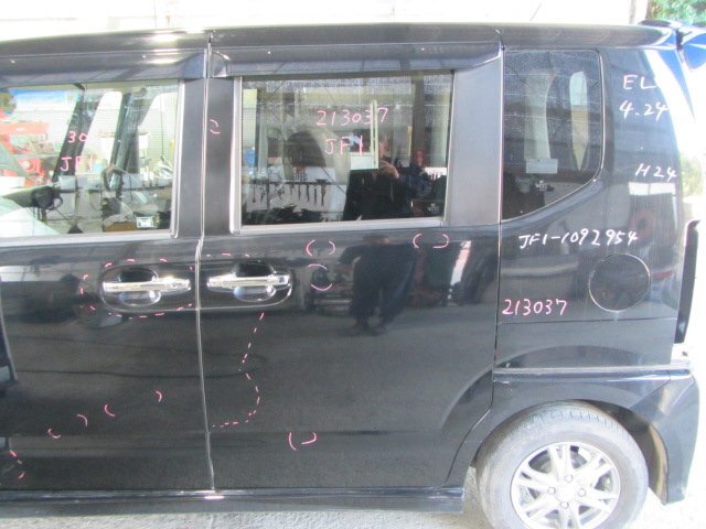 【個人宅配送不可】ホンダ N BOX JF1 H24年式 ■左リアドア【NH731P/ブラック】中古★213037拍卖