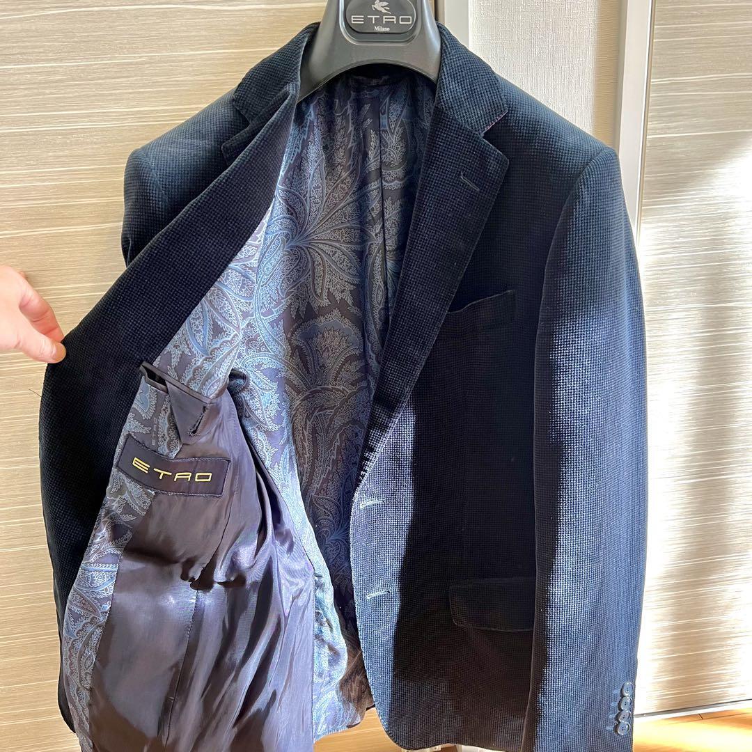 エトロETRO ベロアジャケットサイズ46 美品、大変美しいジャケット拍卖