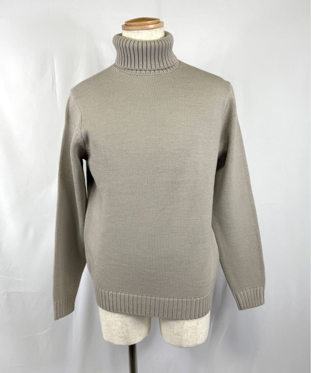 24モデルHILTON トガニット タートルネックセーター Size.XL BG拍卖