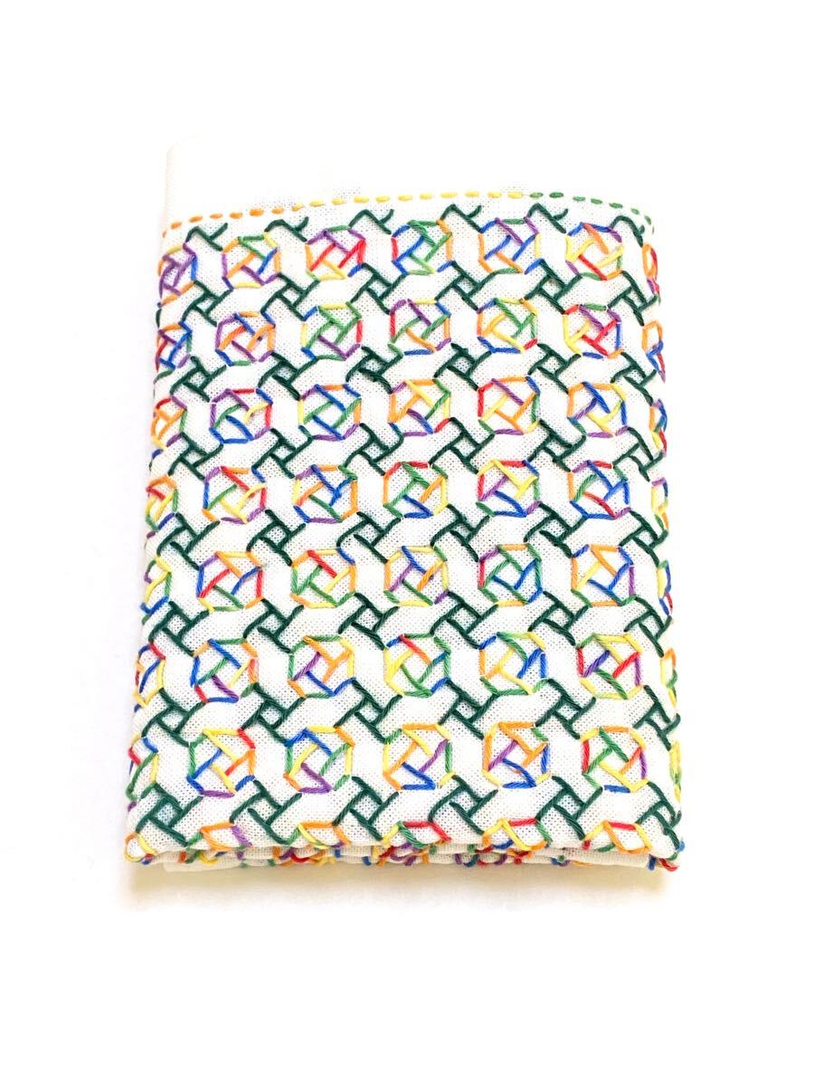 ハンドメイド★刺し子ふきん オリムパス ローズガーデン ミックスカラー 32×33cm(1342)拍卖