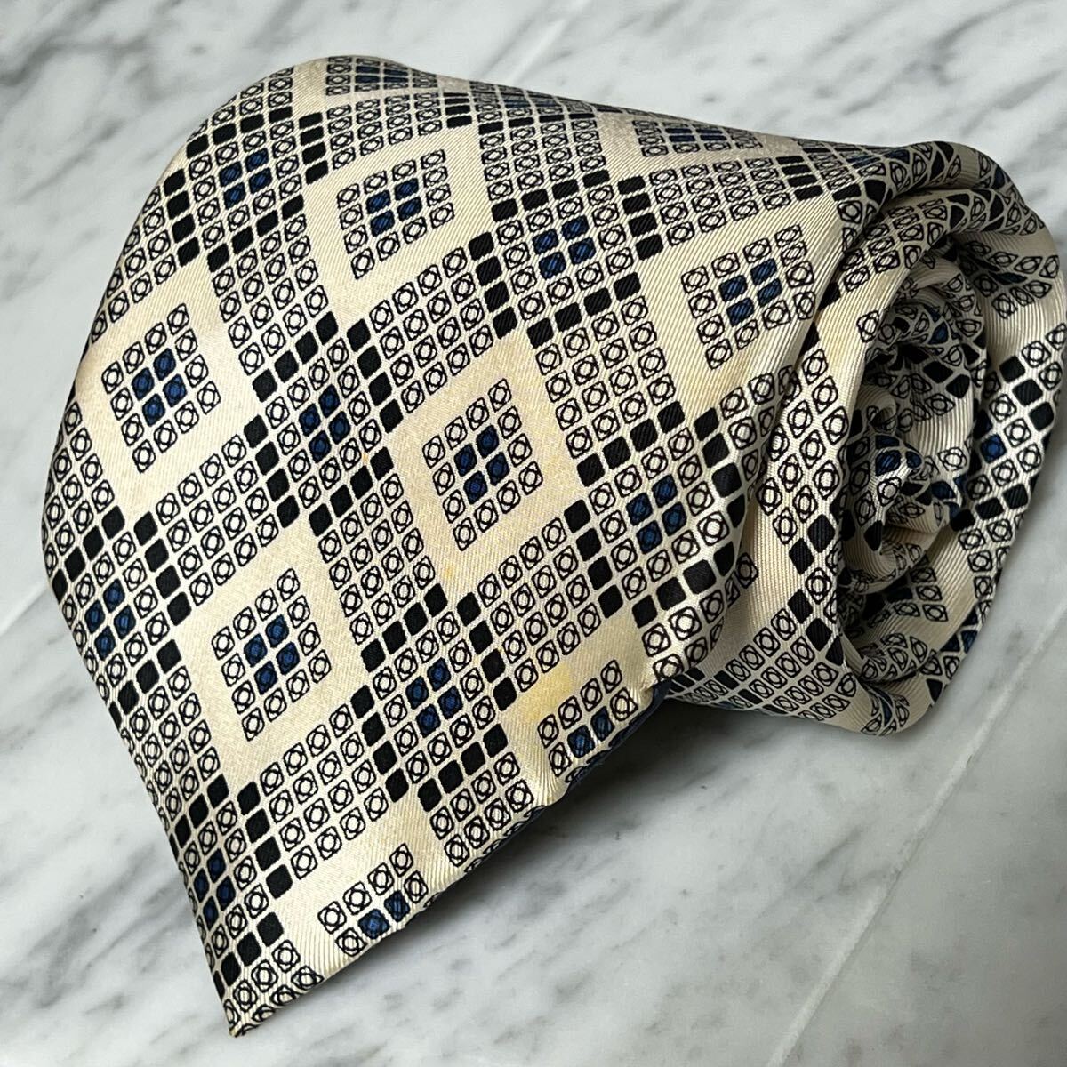 770円~ Yves Saint Laurent ネクタイ 小紋 ドット 総柄 マルチカラー (YW4)拍卖