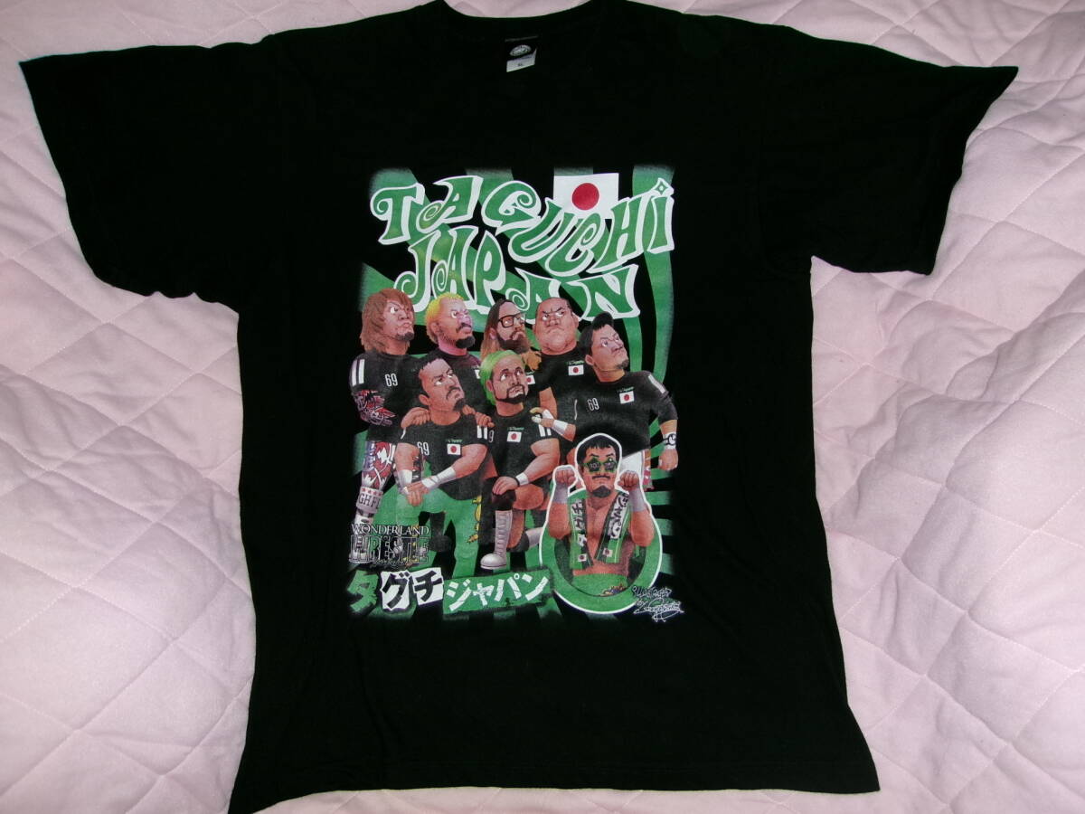新日本プロレスリング タグチジャパン 田口ジャパン イラスト 新日本 プロレス Tシャツ XL拍卖