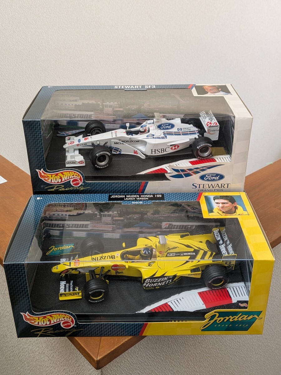 ☆ マテル1/18 ジョーダン無限ホンダ 199 #7 D.ヒル&スチュアートフォード SF-3 #16 R.バリチェロ 2台セット ☆ 拍卖
