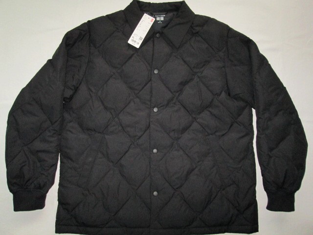 ★新品 2024年 UNIQLO ユニクロ パフテックキルティングジャケット XL 09.BLACK ブラック 黒 最新繊維テクノロジー 高機能中綿 撥水性★拍卖