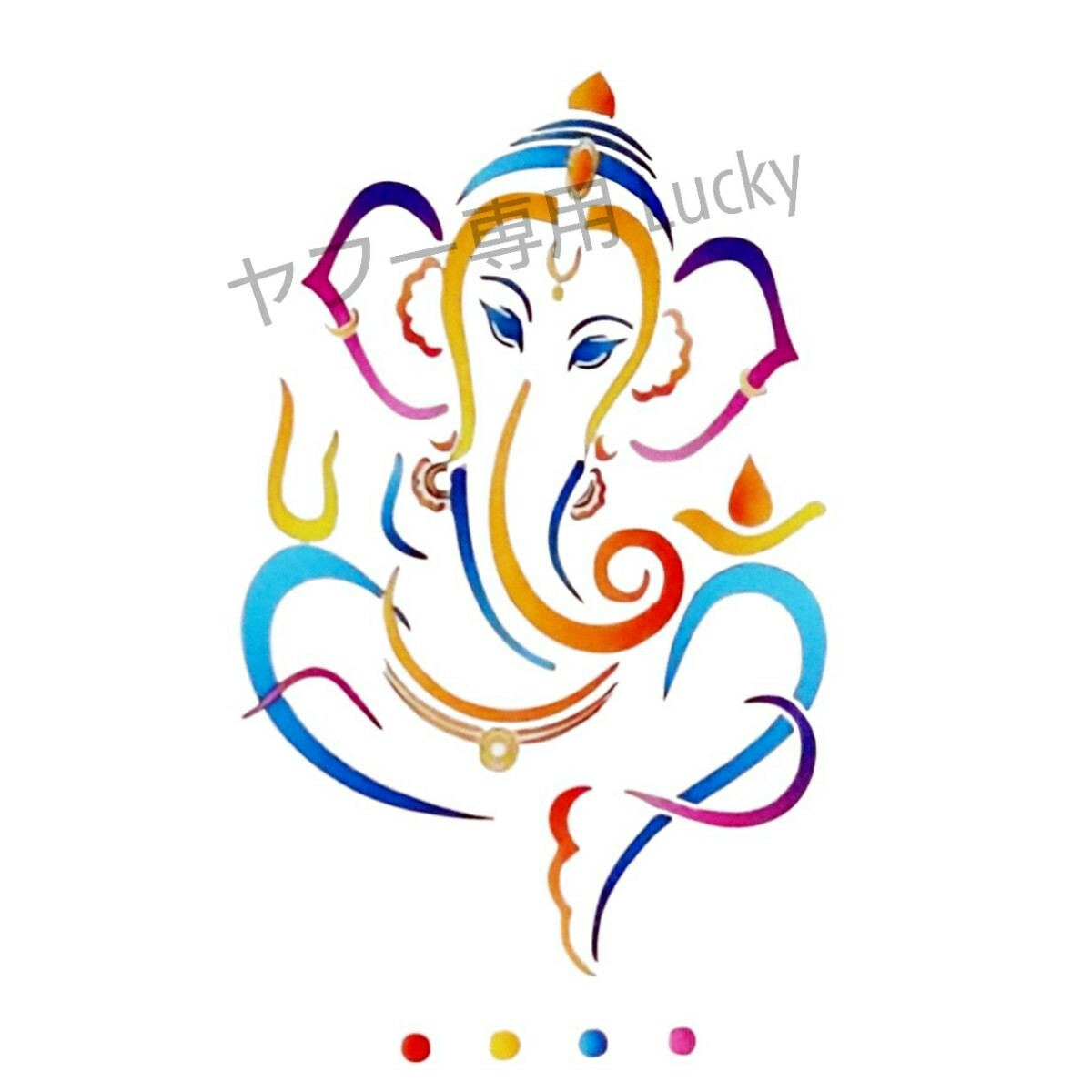 転写 ステッカー 車 カッティングステッカー シール シート デカール ヒンドゥー教 ガネーシャ インド 神様 バイク 装飾 luk709拍卖
