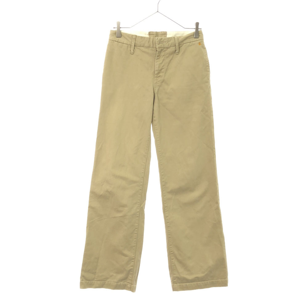 フォーティファイブアールピーエムアンド 日本製 ロゴ刺繍 コットンパンツ ベージュ 45rpm& レディース拍卖