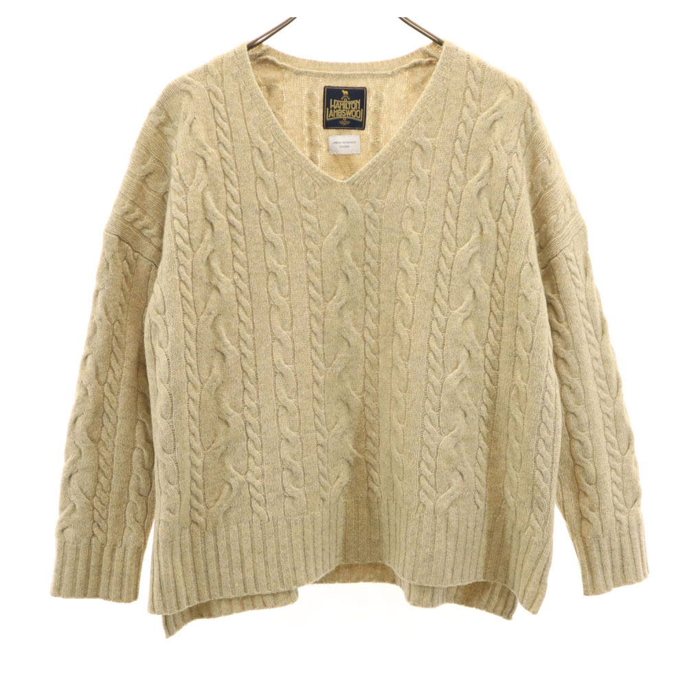 アーバンリサーチ ウールブレンド 長袖 Vネック セーター one ブラウン URBAN RESEARCH ニット レディース拍卖