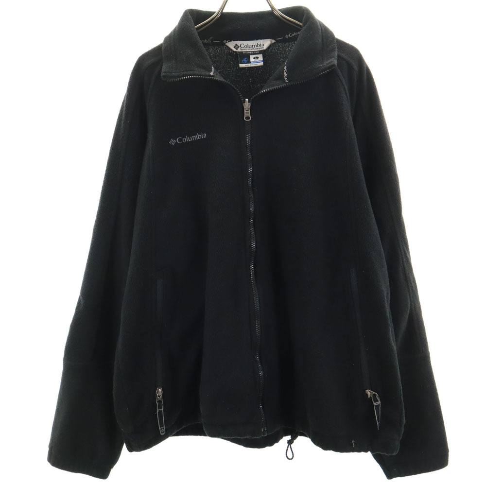 コロンビア フリースジャケット L 黒 Columbia アウトドア メンズ拍卖