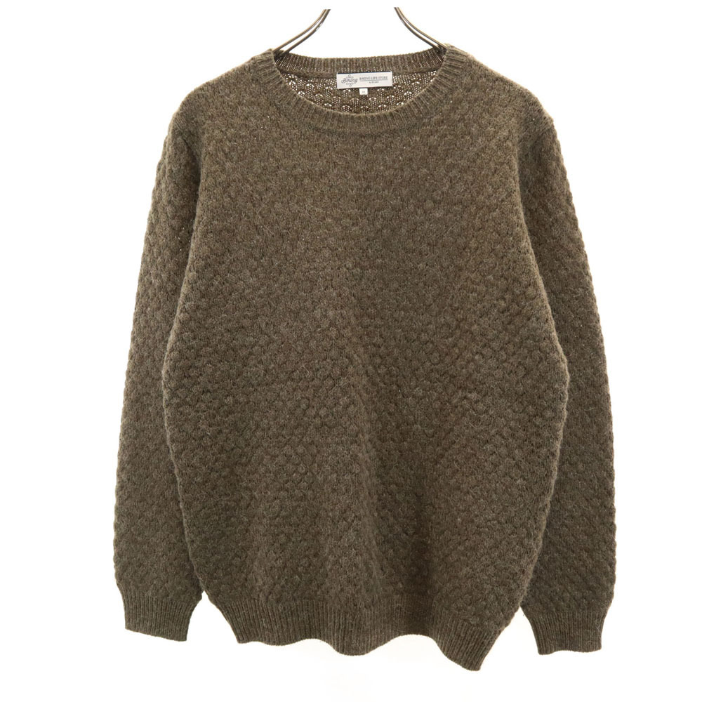 ビーミングバイビームス アルパカブレンド 長袖 セーター M カーキブラウン系 B:MING by BEAMS ニット メンズ拍卖