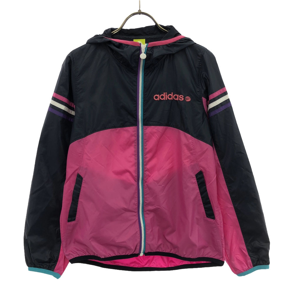 アディダス ネオレーベル ロゴ刺_ フード付き スポーツジャケット S ピンク系 adidas NEO LABEL トレーニング レディース拍卖