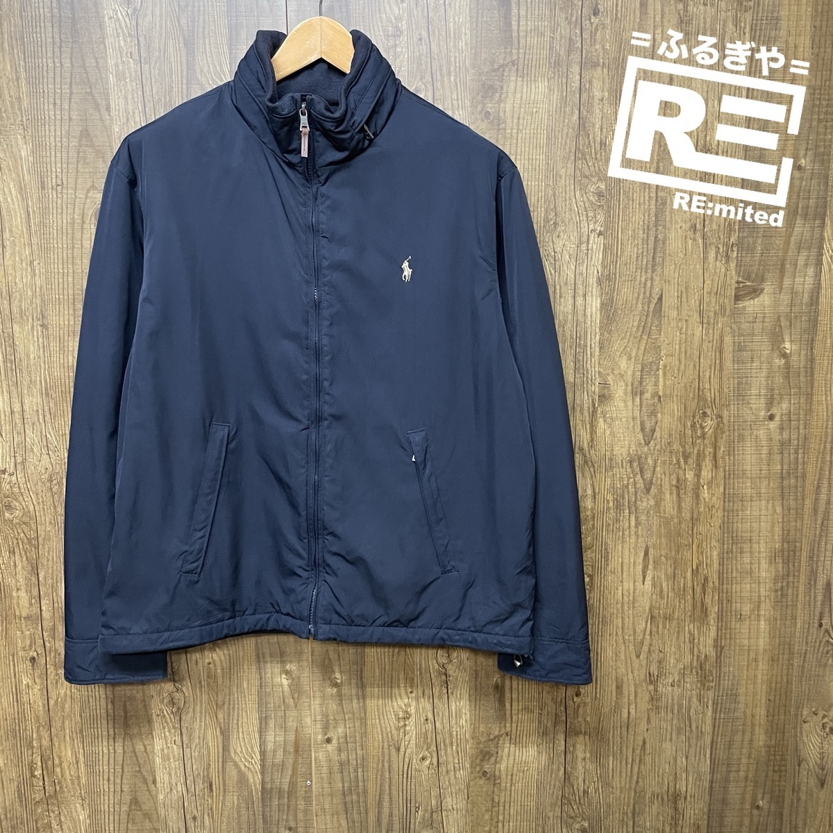 L POLO RALPH LAUREN ポロラルフローレン ナイロン スウィングトップ フリース 4909拍卖