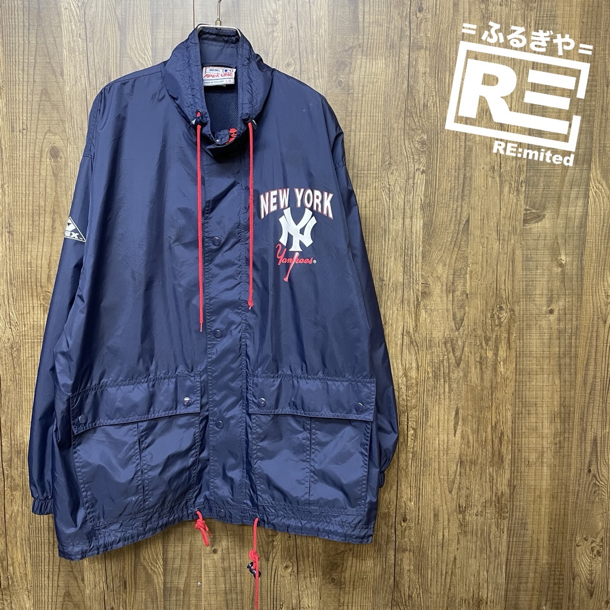 L APEX ONE MLB ニューヨークヤンキース ナイロンジャケット 4970拍卖