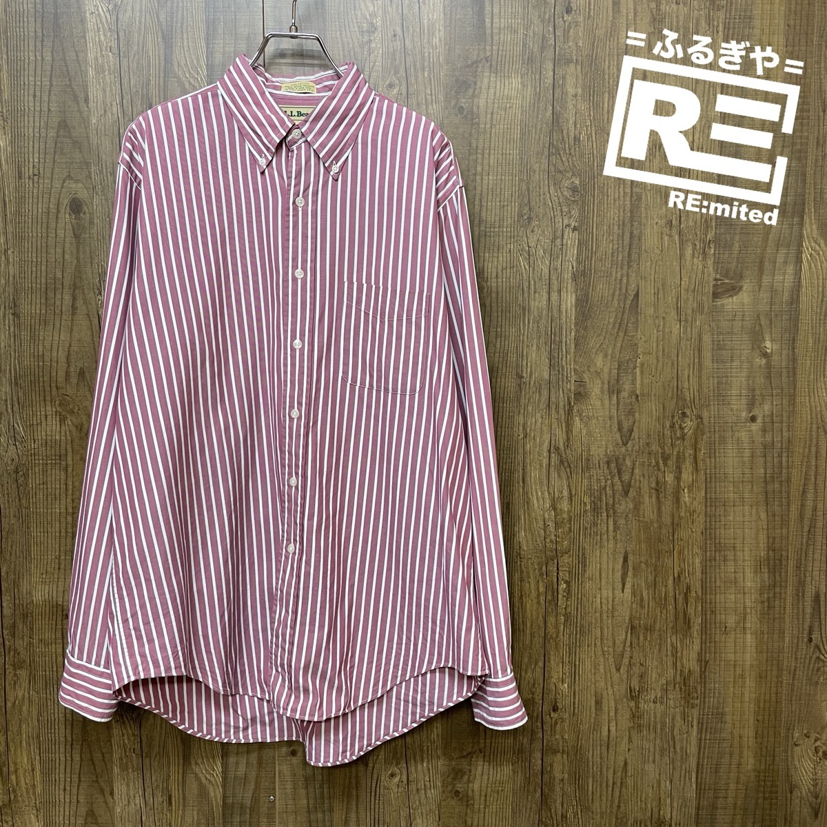 16 1/2 36 L.L.Bean エルエルビーン 長袖シャツ ボタンダウン 4971拍卖