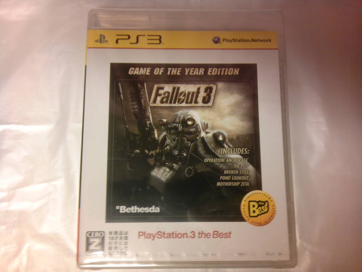 未開封 PS3 Fallout 3 GAME OF THE YEAR EDITION PlayStation3 the Best拍卖