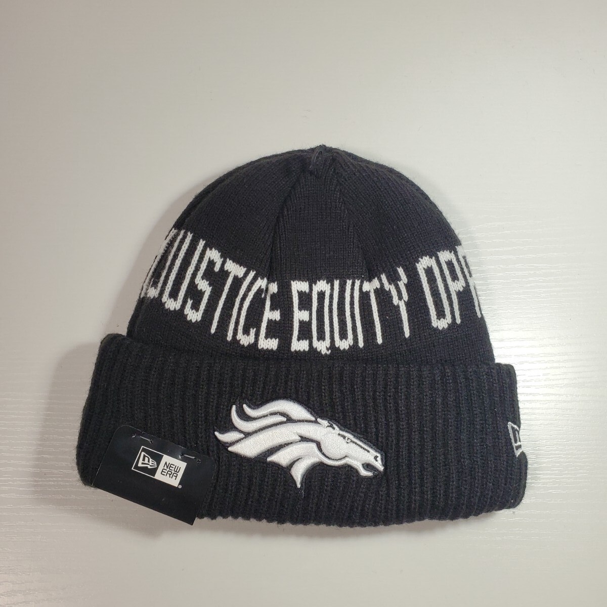 新品 New Era ニットキャップ ニューエラ NFL デンバー・ブロンコス 男女兼用 裏起毛拍卖