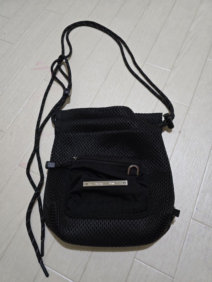 人気希少レア 韓国直営店購入 MatinKim マーティンキム ショルダーバッグ ミニバッグ メッシュバッグ 黒拍卖