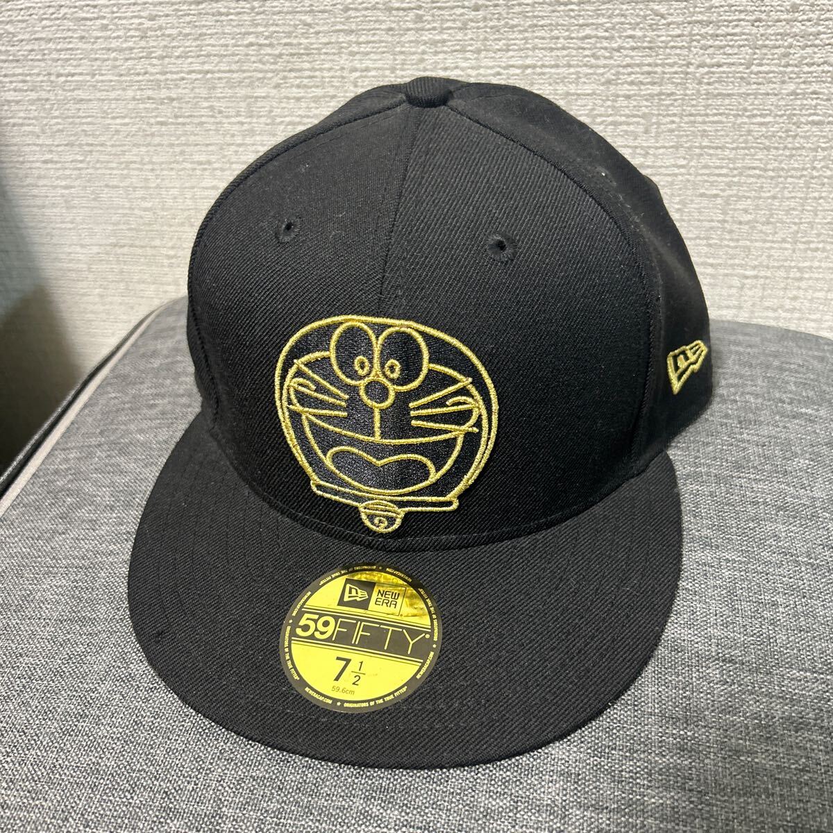 ★激レアデザイン★ ドラえもん ニューエラ キャップ ゴールド 59.6cm拍卖