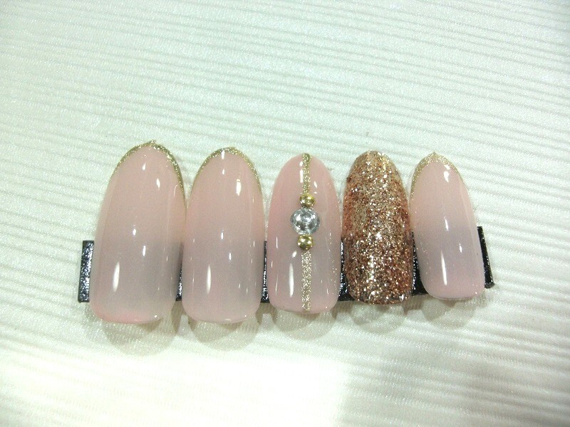 ・(定型外orクリックポスト発送込み) シンプルにネイルチップ ジェル使用作品拍卖