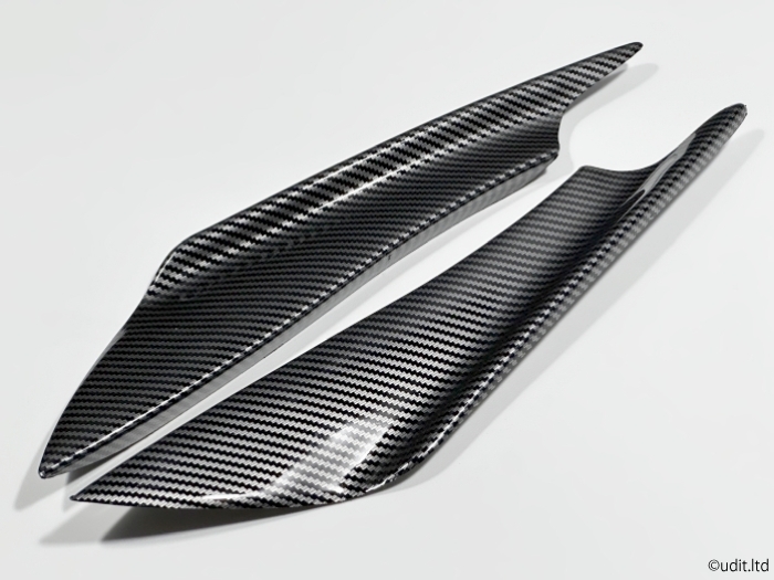 カーボン 汎用カナード 左右セット フロント バンパー パネル カバー ZN6ZC6ZD8ZN8Z34LA400K ND GVB ZC33S K13SE3P ZF1ZF2SXE10ZZW30拍卖