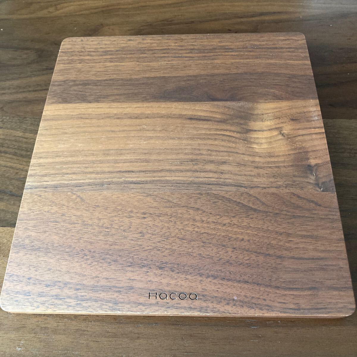 未使用に近い ハコア hacoa マウスパッド 天然木 無垢材 ウォールナット ウォルナット パソコン用品拍卖