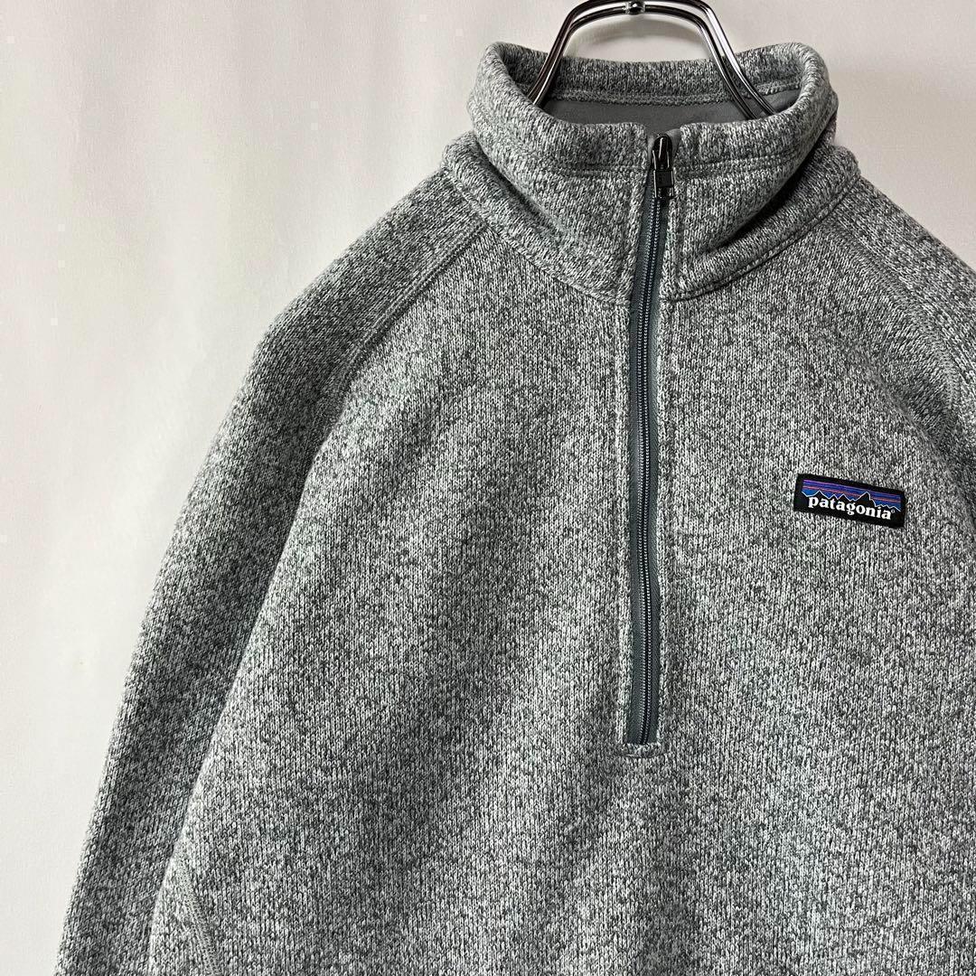 パタゴニア ハーフジップ ベターセータージャケット 杢グレー Mサイズ 古着拍卖