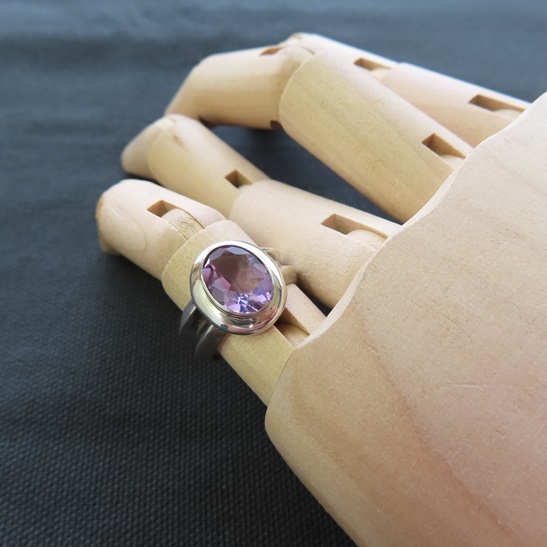 〓 新品 〓 9号 〓 シルバーリング 〓 アメジスト パワーストーン エスニック アジアン 指輪 リング おしゃれ 〓G129拍卖