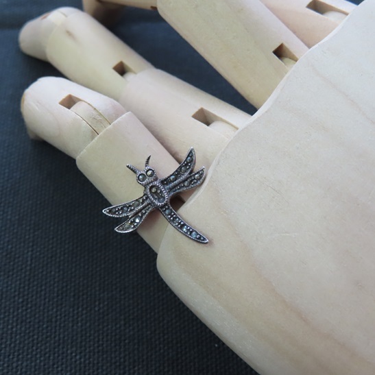 〓 新品 〓 シルバーリング 〓 トンボ マーカサイト エスニック アジアン 指輪 おしゃれ 〓G136拍卖