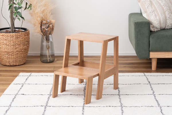 踏み台 踏台 キャタツ 天然木 ステップ台 サイドテーブル拍卖