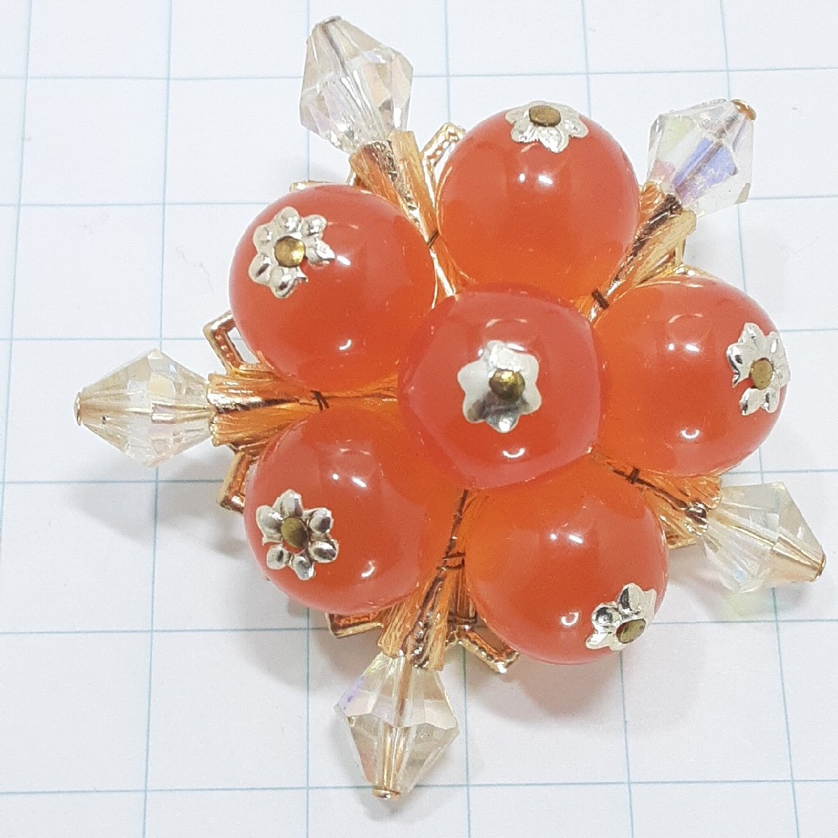 送料無料)ビンテージ☆木の実モチーフ☆アンティーク ブローチ A27984拍卖