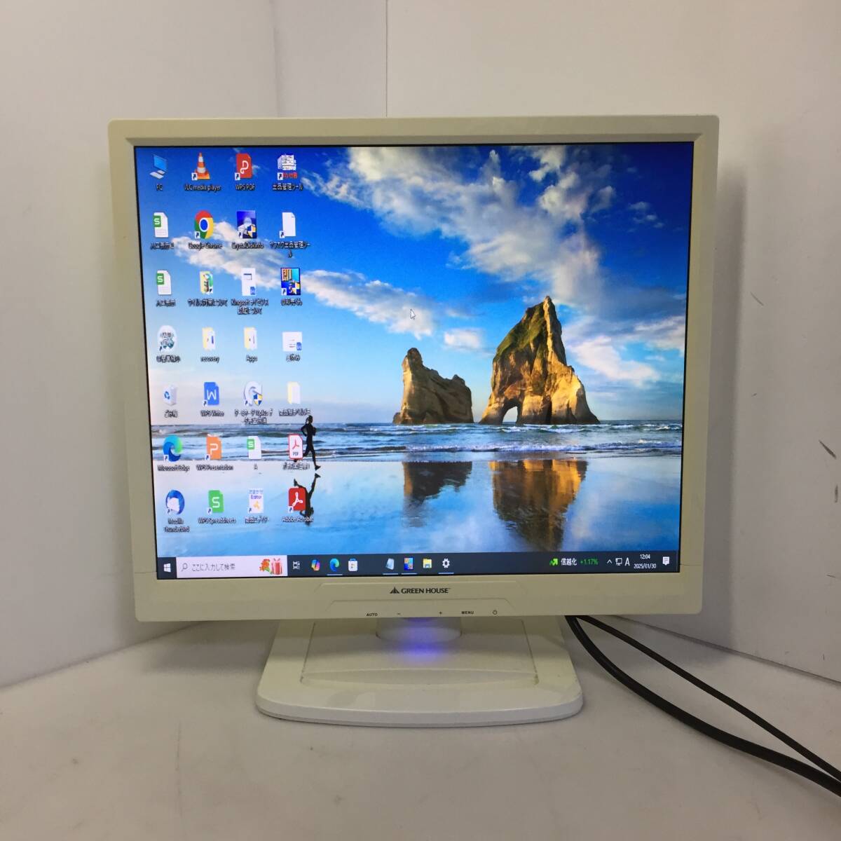 △GREEN HOUSE 19インチ 液晶モニター/液晶ディスプレイ GH-AAG193SDLW 【動作品】拍卖