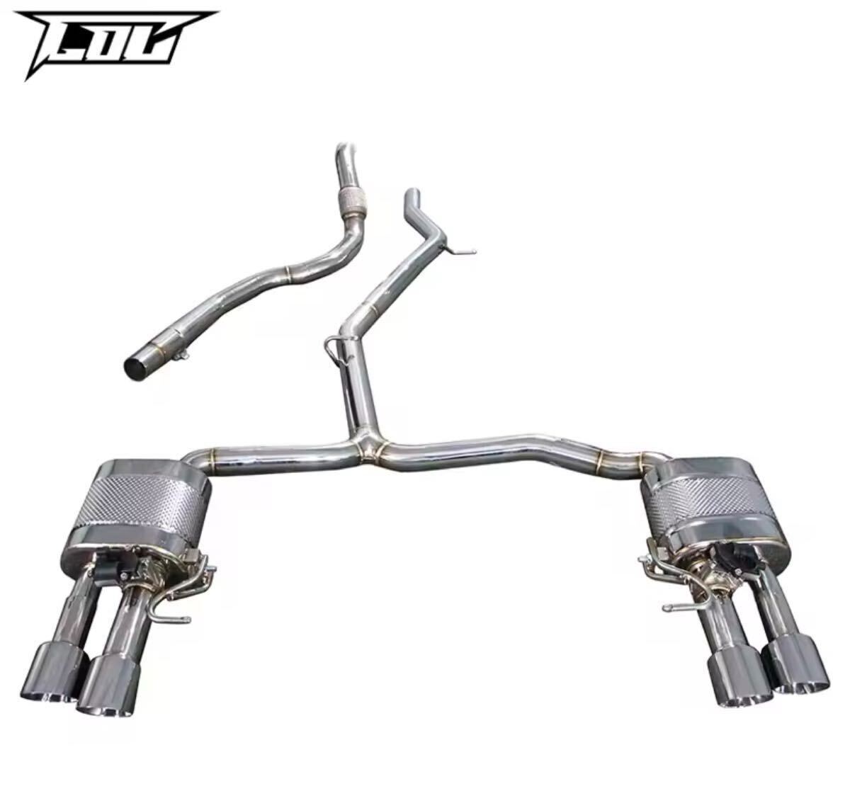 ★C.O.C★ A6 C8 可変バルブ スーパースポーツ マフラー カスタム エアロ パーツ 40 45 55 TFSI Sライン S6 ルック RS6 リモコン F2 4A拍卖