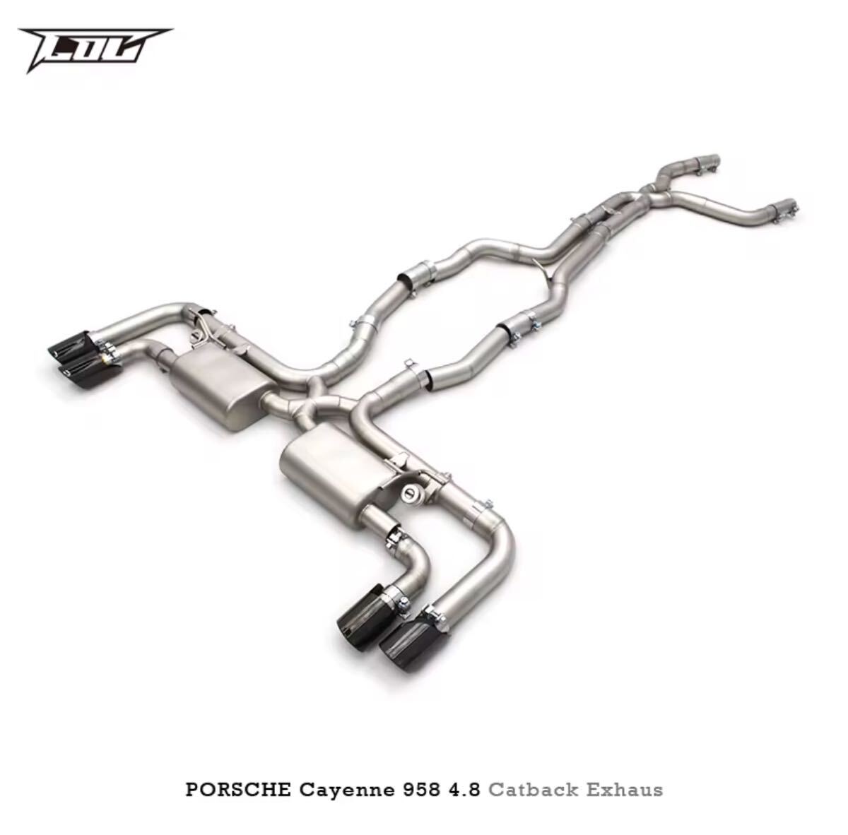 ★C.O.C★ 958 カイエン 可変バルブ ハイパフォーマンスエキゾースト マフラー パイプ 中間 カスタム Porsche ターボ 4.8拍卖