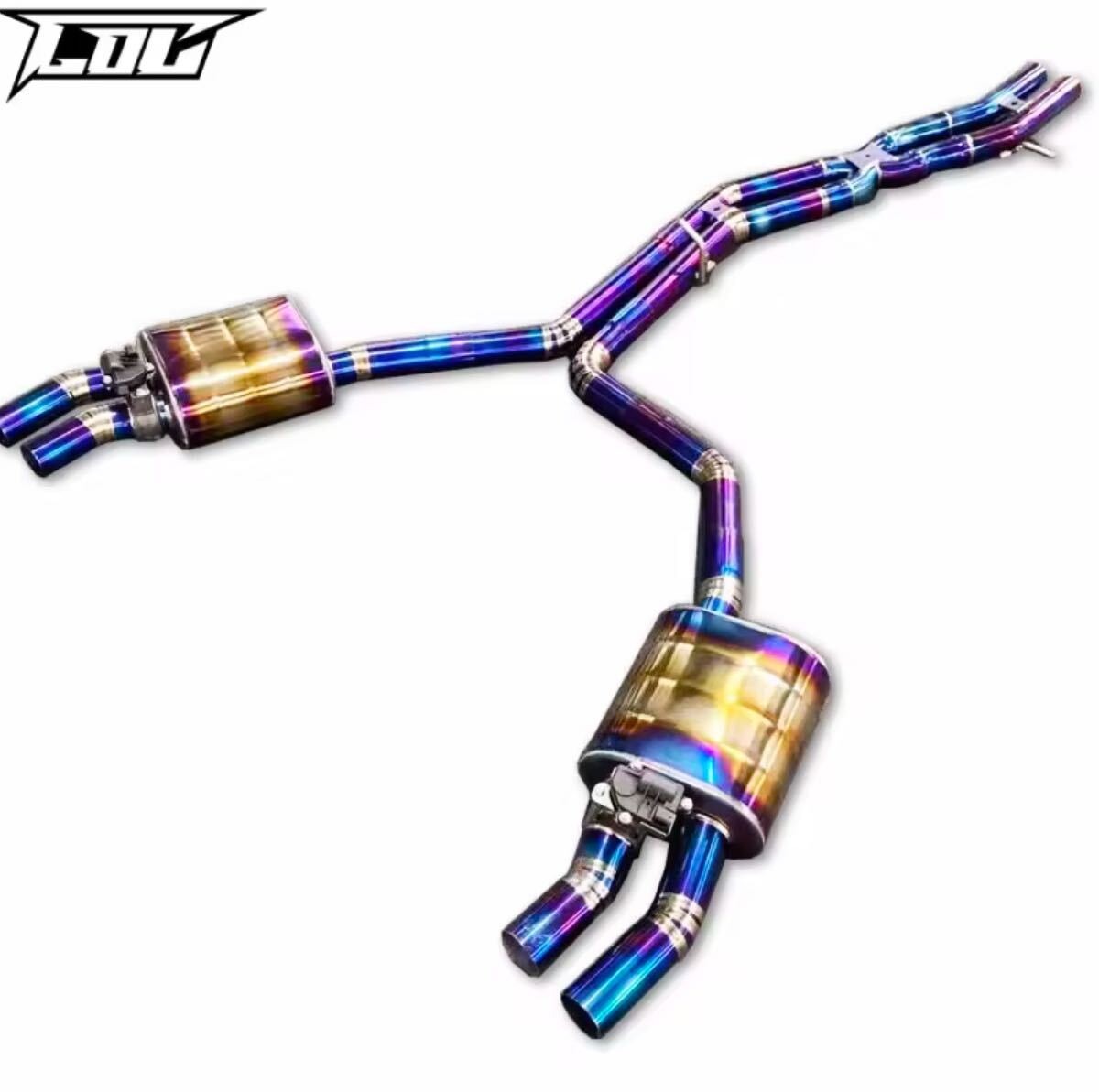 ★C.O.C★ チタン A8 D5 可変バルブ スーパースポーツ マフラー カスタム エアロ 50 60 TFSI Sライン S8 ルック リモコン拍卖