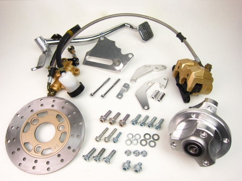 モンキー ゴリラ 10インチホイール対応リアディスクブレーキキット・専用ペダル付き拍卖