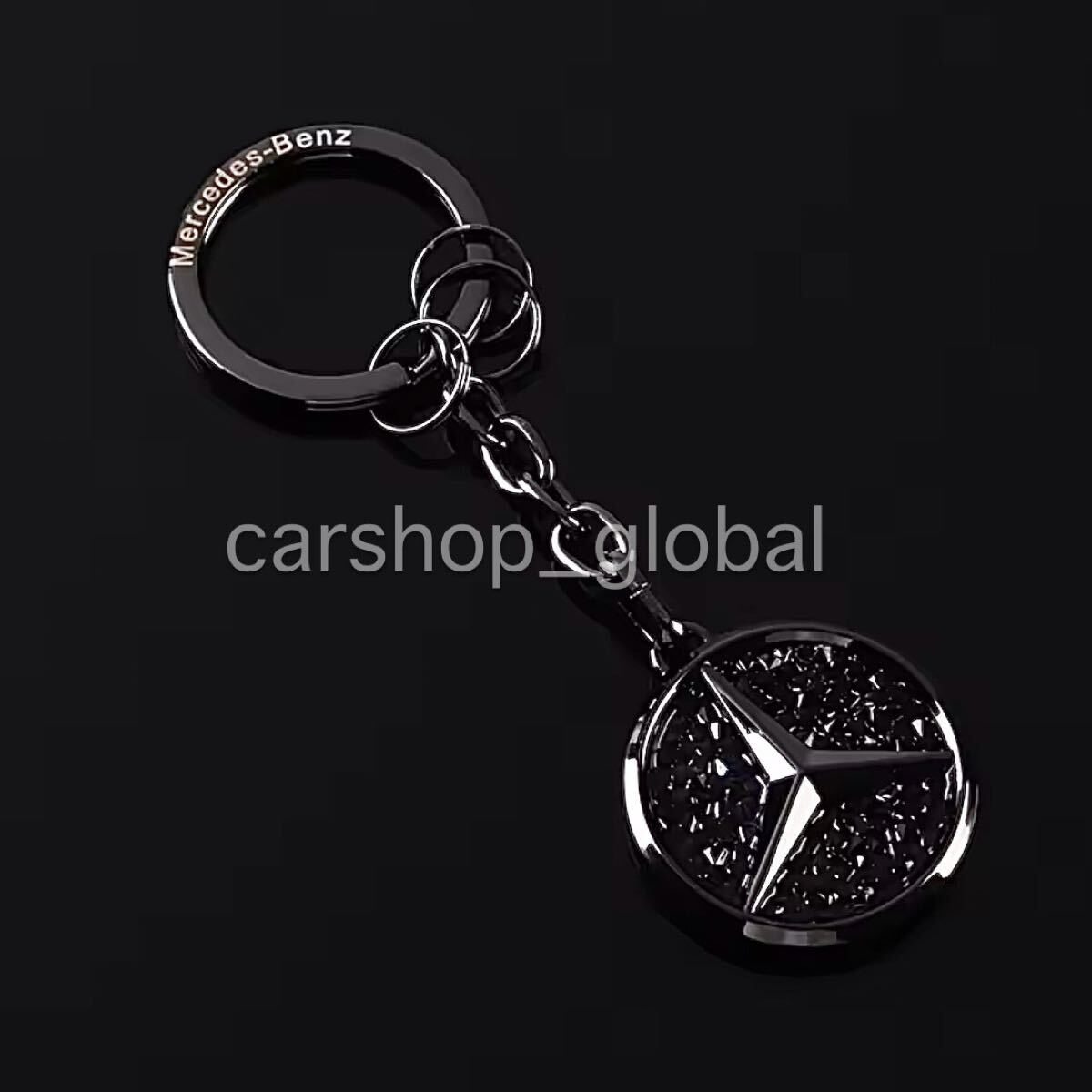 メルセデス ベンツ デコレーション キーホルダー キーリング キーチェーン ブラック A/B/C/E/S/CLA/CLS/GLA/GLB/GLC/GLE/GLS/G/CL/SL/AMG等拍卖