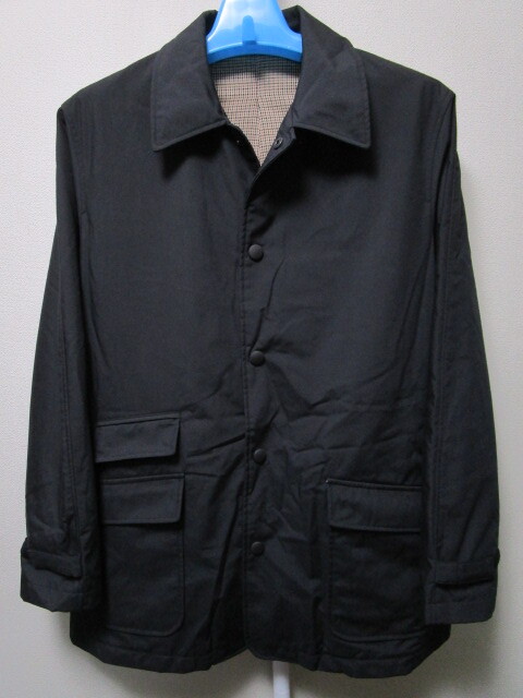 Gainer ハーフコート・L・黒/ブラック(ゲイナーナイロンジャケットカジュアルコートビジネスコートコーチジャケットカバーオール)拍卖