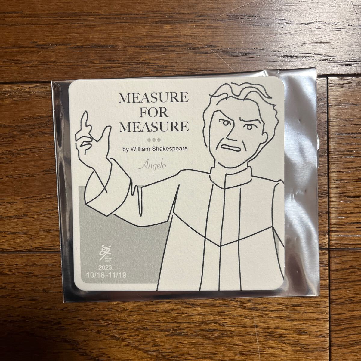2023 10/18-11/19 尺には尺を/終わりよければ全てよし 新国立劇場 カフェ 1品毎にランダムでもらえる コースター アンジェロ ( 岡本健一 )拍卖