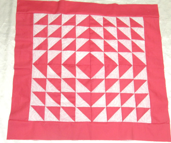 パッチワーク キルトトップ Half square triangle NO.19拍卖