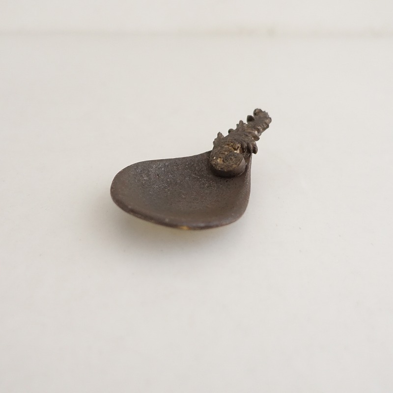 【美品】☆ *うつわ うたたね おさじ にびいろ*錆釉れんげレンゲ小皿豆皿和食器作家プレート【陶器】(wa85-2412-35)【03A52】拍卖