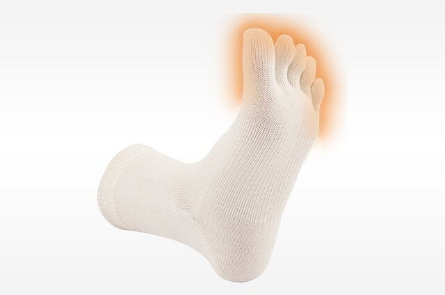 3足・すこぶるフットシリーズ5本指ソックス サイズMアイボリー 定価2475円 吸汗・吸水性・耐久性 新品未使用品 バイオメカニクス拍卖