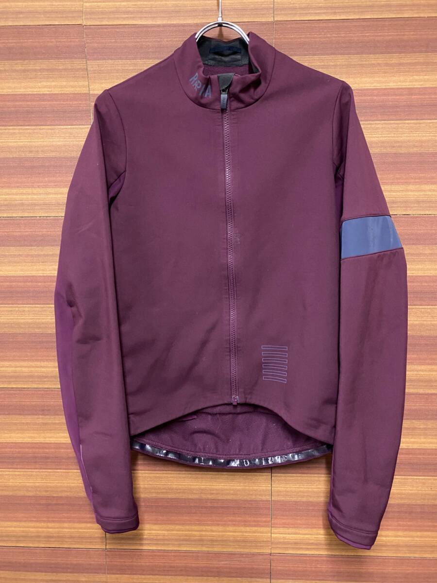 IN535 ラファ Rapha PRO TEAM TRAINING JACKET 長袖 サイクルジャケット バーガンディ M 裏起毛拍卖