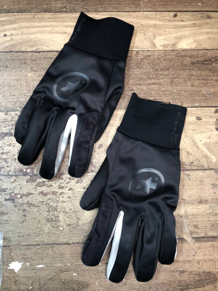 IN378 アソス Assos 長指 サイクルグローブ 黒 S拍卖