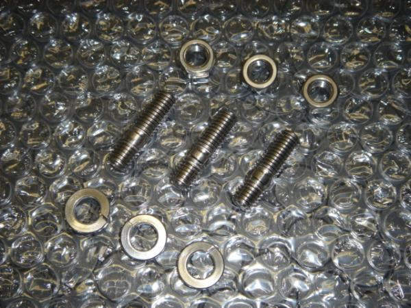 ステンレス製 スタッドボルト&ナット M8 L33mm 3本set 新品 EX TRUSTタービン等用拍卖