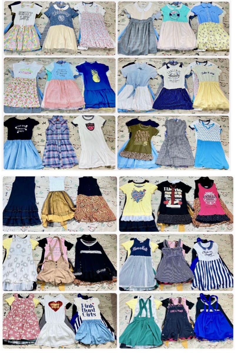 ★おまとめ36着セット ワンピース★可愛い女児服 盛りだくさん★140.150.160★検)RONI・ジェニイ・ALGY・メゾピアノ・アースマジック拍卖