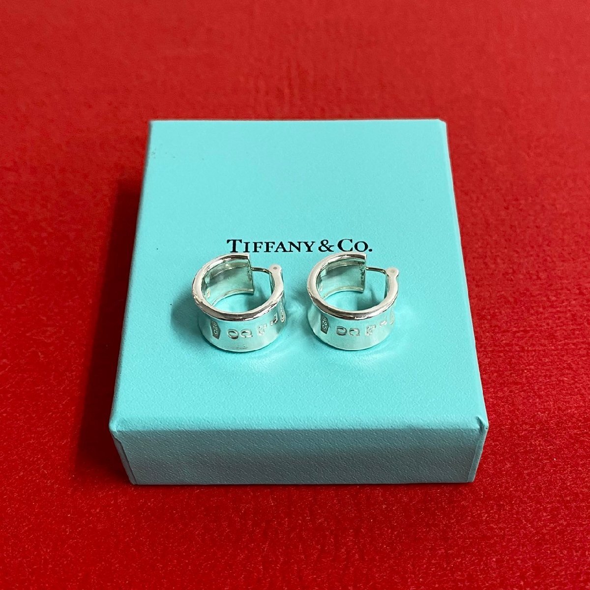 極 美品 希少品 TIFFANY&Co. ティファニー ナローピアス シルバー925 ピアス イヤリング イヤーカフ アクセサリー レディース 12359拍卖
