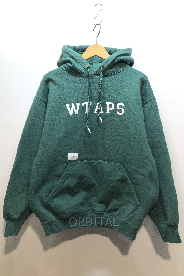 経堂) WTAPS ダブルタップス 24SS ACADEMY / HOODY / COTTON. COLLEGE - 241ATDT-CSM04 グリーン 02 定価¥33,000-拍卖