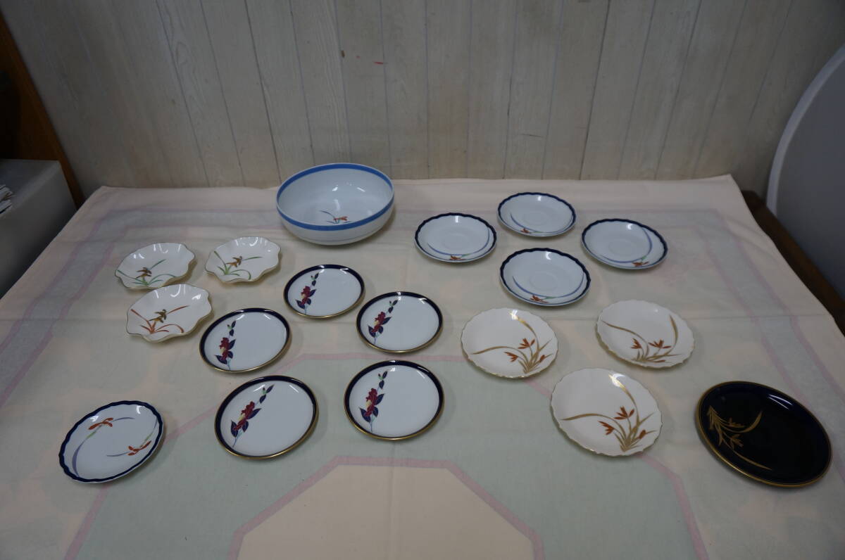 中古品☆香蘭社☆大鉢☆中皿☆小皿☆18枚まとめ売り☆501S4-J16158拍卖