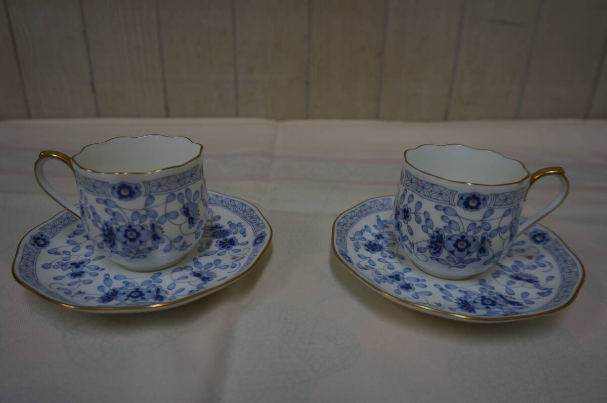 新古品☆NARUMI☆ナルミ☆エスプレッソコーヒーカップ&ソーサー☆2客セット☆501S4-J16160拍卖